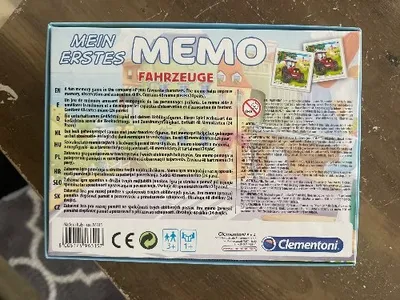 Clementoni Mein erstes Memo Fahrzeuge Gedächtnisspiel 48 Karten ab 3 Jahre