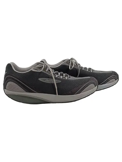MBT Herren Sportschuhe Laufschuhe Grau Gr. 42 Leder Textil