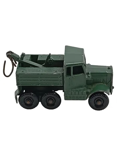 Lesney Matchbox No. 64 Scammell Breakdown Truck Militär Grün Vintage