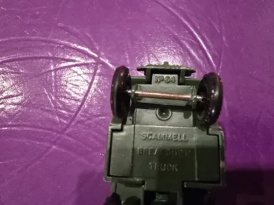 Lesney Matchbox No. 64 Scammell Breakdown Truck Militär Grün Vintage