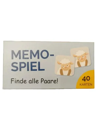 MEMO-SPIEL Finde alle Paare! 40 Karten Gedächtnisspiel Glückswolke-Spiele
