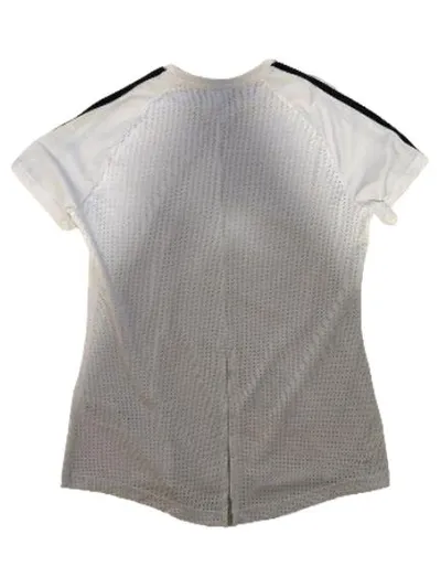 Adidas Damen Sport Funktionsshirt 3-Streifen Weiß Gr. M