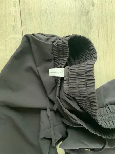 Soyaconcept Stoffhose Damen Gr. S 36 Grau Casual Elastikbund