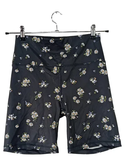 Reformation EcoMove Radlerhose Damen Gr. L Blumenmuster Schwarz