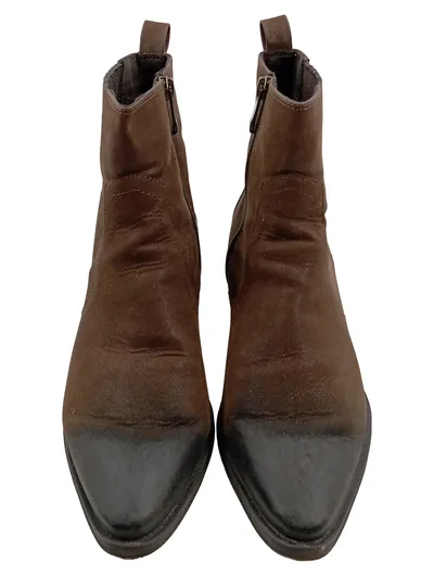 Marco Tozzi Stiefeletten Damen Gr. 39 Braun Western Chelsea Boots