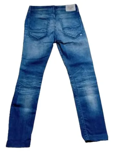 Jack & Jones Herren Destroyed Jeans W32 L30 Blau Used Look Denim