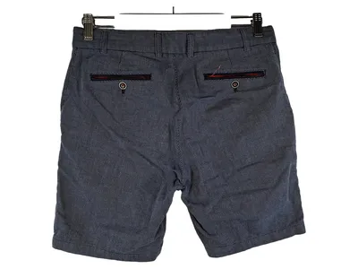El Ganso Herren Chino Shorts Blau Gr. 40 W31 Baumwolle Gepunktet