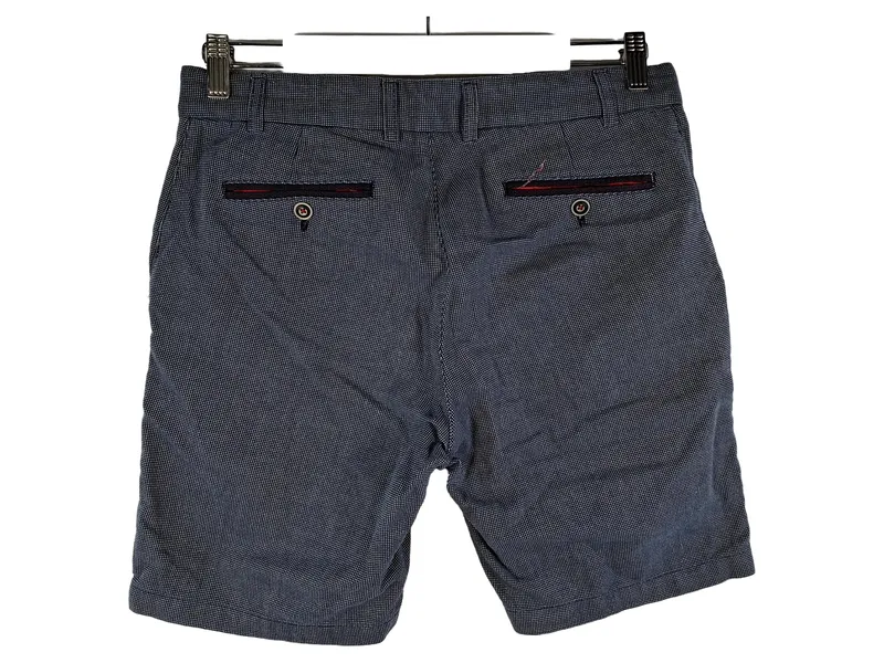 El Ganso Herren Chino Shorts Blau Gr. 40 W31 Baumwolle Gepunktet 2