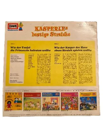 Kasperles lustige Streiche EUROPA Kinderserie Vinyl LP Hörspiel