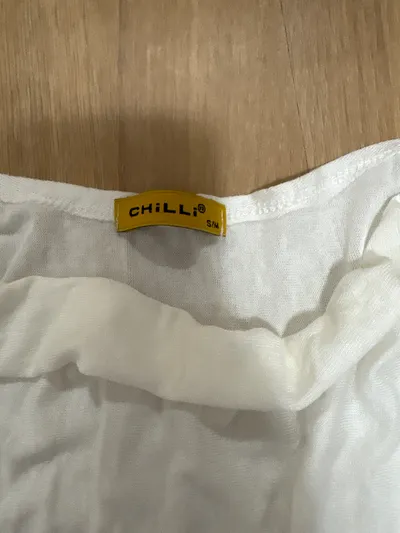 Chilli Damen Pullover Shirt Weiß Gr. S/M Viskose Casual