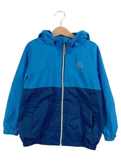 Color Kids Kinder Windjacke Übergangsjacke Blau Gr. 110 Kapuze