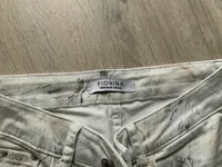 FIONINA Jeans Skinny Fit Beige Damen Gr. 42 W33 Abstrakt Casual 4