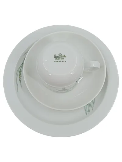 Rosenthal studio-linie Kaffeeservice Tasse Unterteller Getreidemotiv Porzellan