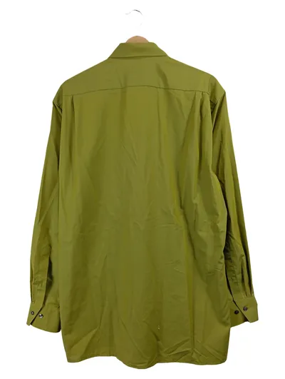 MARVELIS Freizeithemd Herren Langarm Oliv Gr. 44 Modern Fit Baumwolle