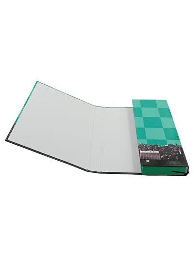 Dokumentenmappe Dinosaurier Skelett Skyline Türkis Gummizug A4 Mappe