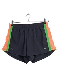 ALEX Athletics Damen Laufshorts Schwarz Orange Grün Gr. M dry-fast 1