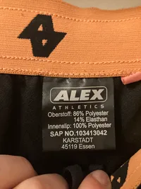 ALEX Athletics Damen Laufshorts Schwarz Orange Grün Gr. M dry-fast 5