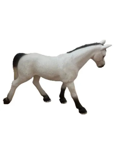 Schleich Pferd Andalusier Stute mit geflochtener Mähne weiß Spielfigur