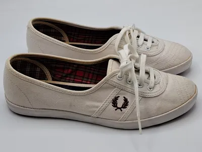 Fred Perry Damen Sneaker Low Beige Textil Retro Gr. 39