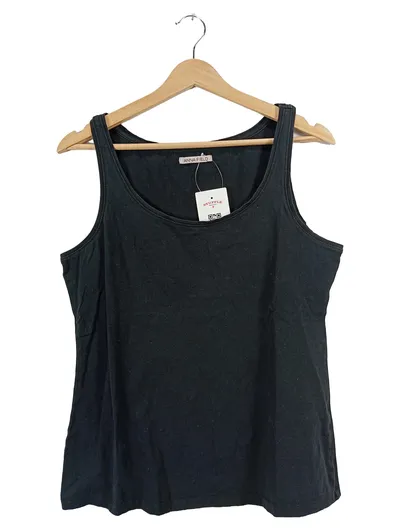 Anna Field Damen Top Tanktop Schwarz Gr. XL 42 Basic Baumwolle