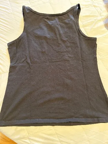 Anna Field Damen Top Tanktop Schwarz Gr. XL 42 Basic Baumwolle