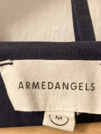 ARMEDANGELS Damen Wickelshirt Langarm Blau Gr. M Lyocell Wrap Top 3