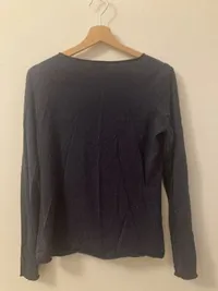 ARMEDANGELS Damen Wickelshirt Langarm Blau Gr. M Lyocell Wrap Top 4