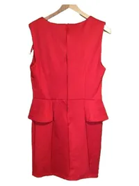 AX Paris Damen Cocktailkleid Midikleid Rot Gr. 40 Bleistiftkleid Elegant 2
