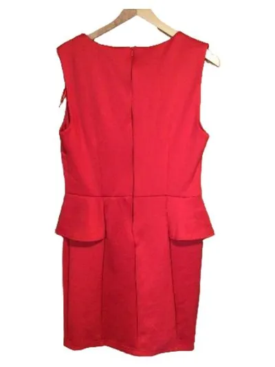 AX Paris Damen Cocktailkleid Midikleid Rot Gr. 40 Bleistiftkleid Elegant