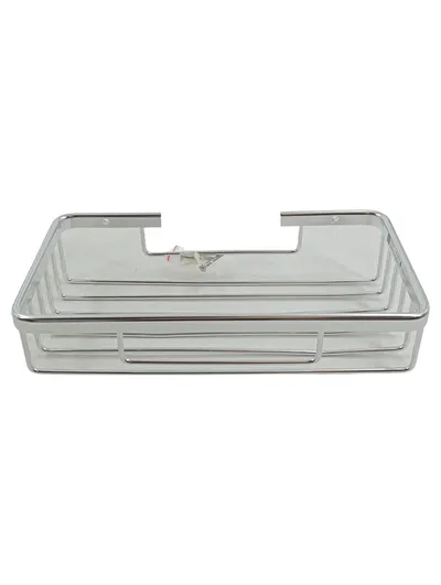 Duschkorb Chrom Metall Wandmontage Badablage Duschregal 26cm