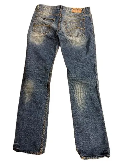 Aéropostale Destroyed Jeans Damen Straight Leg W32 Blau Distressed