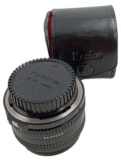 Canon FD 50mm 1:1.8 Objektiv Festbrennweite Vintage inkl. Kenko Köcher