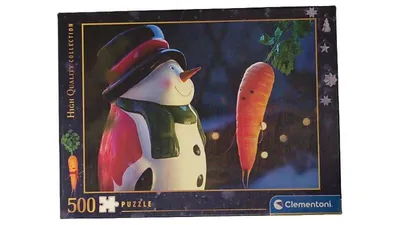 Clementoni 500 Teile Puzzle Schneemann und Karotte Weihnachten High Quality