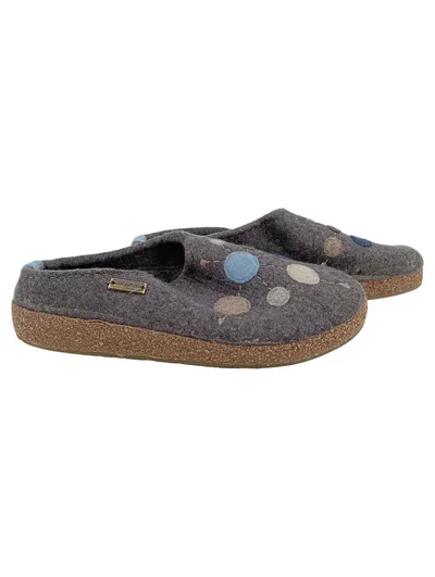 Haflinger Hausschuhe Filz Pantoffeln Damen Grau Gr. 39 Schurwolle