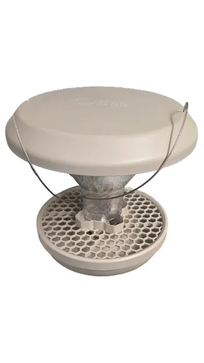 SWISSINNO Smart Birds Vogel-Futtersilo Futterautomat Beige