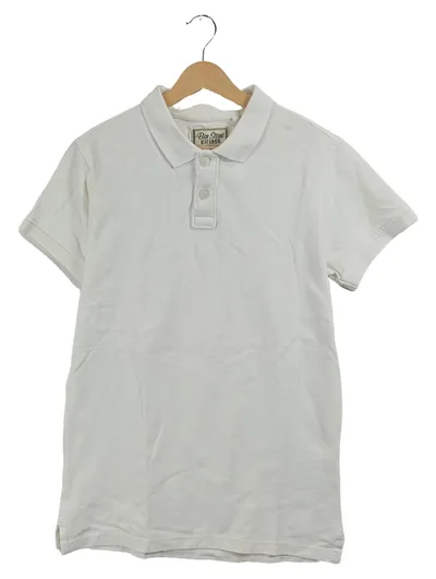 Ben Stone Poloshirt Herren Gr. M Weiß Basic Kurzarm Polo