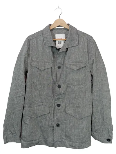 DIGEL Move Herren Leichte Jacke Fieldjacket Gr. 50 L Grau Leinen
