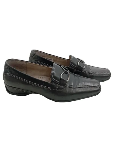 Gabor Comfort Damen Slipper Leder Schwarz Gr. 39