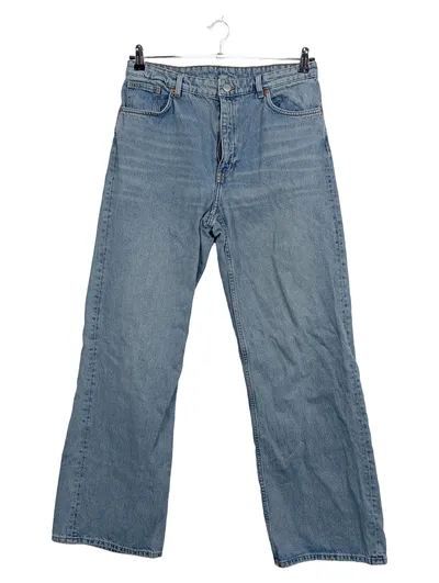 Monki Damen Jeans Straight Leg Regular Fit Blau Gr. W32 L31