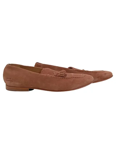 Melvin & Hamilton Herren Slipper Mokassins Braun Gr. 47 Quaste Wildleder
