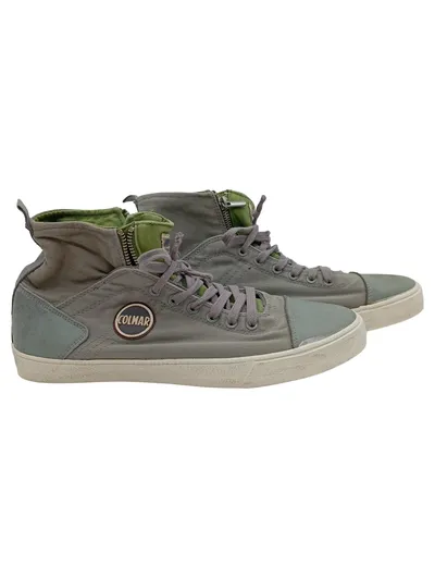 Colmar Herren Sneaker High Top Canvas Reißverschluss Grau Gr. 45