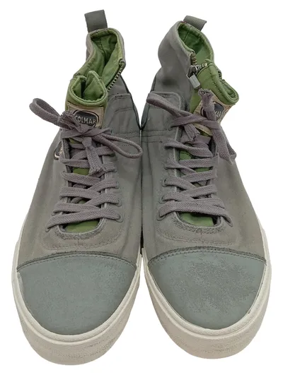 Colmar Herren Sneaker High Top Canvas Reißverschluss Grau Gr. 45