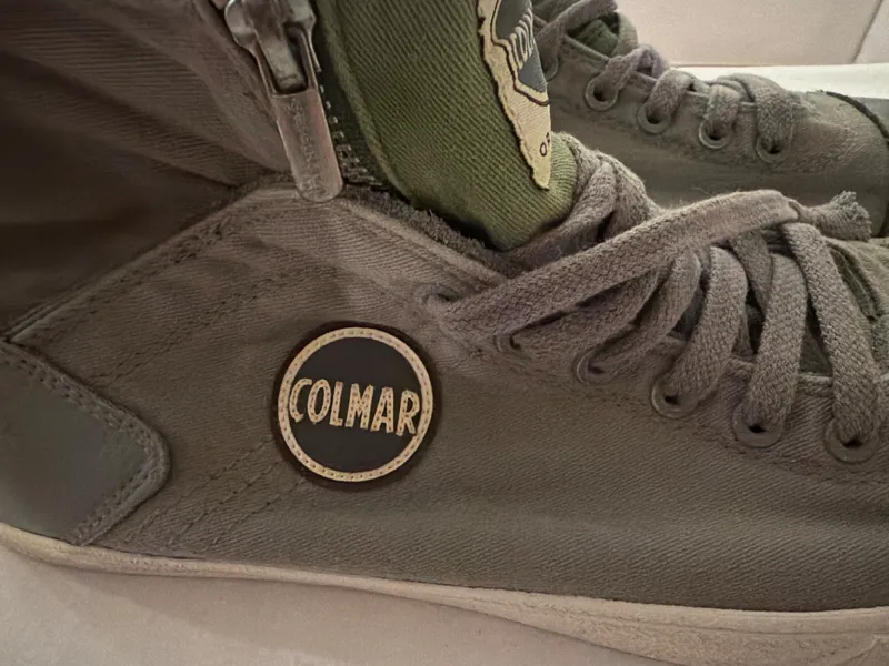 Colmar Herren Sneaker High Top Canvas Reißverschluss Grau Gr. 45 3