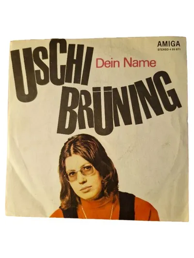 Uschi Brüning - Dein Name, Bunte Bilder Vinyl Single Amiga DDR