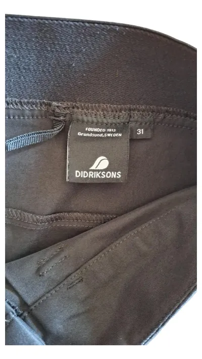 Didriksons Arbeitshose Herren Schwarz Gr. 38 Praktisch