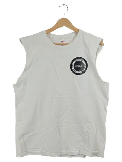 Fruit of the Loom Herren Tank Top Muskelshirt Weiß Gr. L Stark!