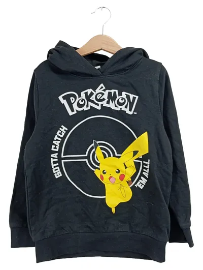 NAME IT Kinder Kapuzenpullover Pokémon Pikachu Schwarz Gr. 128