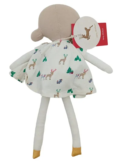 Tchibo Handpuppe Waldtiere Stoffpuppe Weihnachten Beige 32 cm