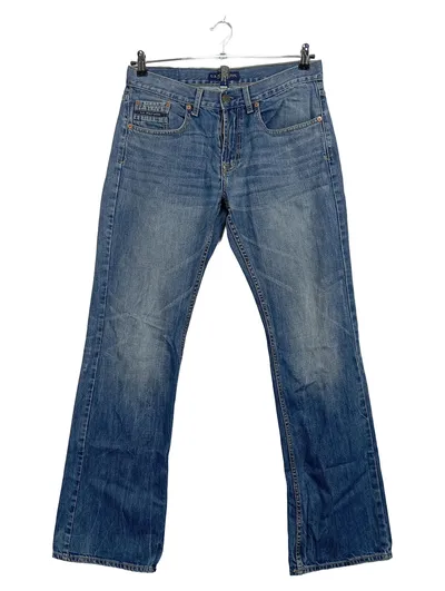 U.S. Polo Assn. Herren Jeans Bootcut Regular Fit W32 L34 Blau Baumwolle