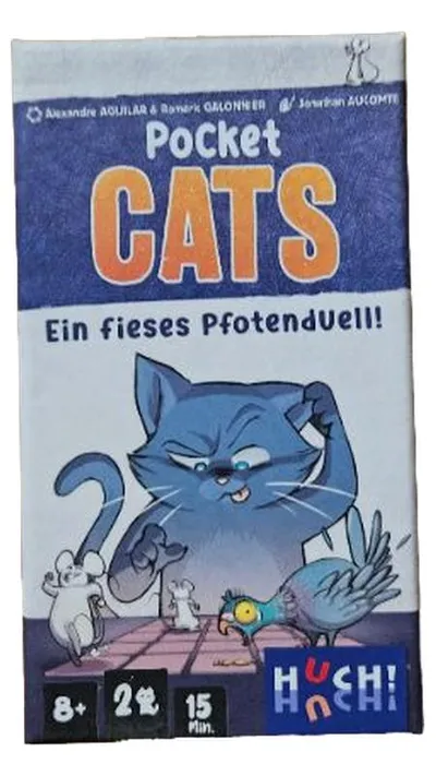 Pocket Cats Kartenspiel HUCH! Pfotenduell Katzen 2 Spieler ab 8 Jahre